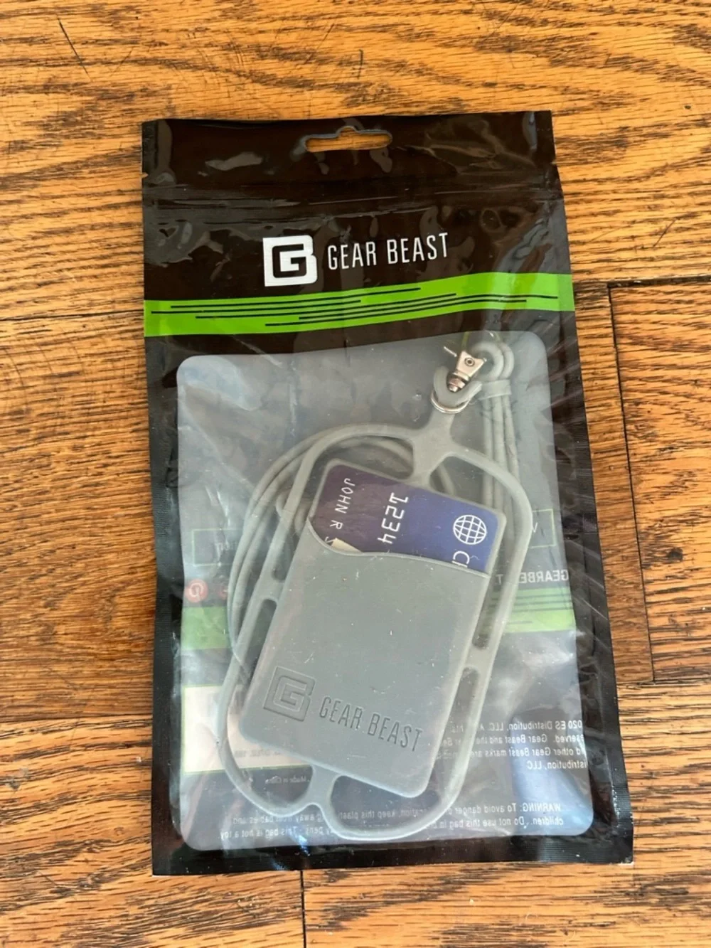 Gear Beast Universal Cell Phone Lanyard - Silicone Cell Phone Holder Gray
